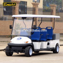 Carro de patrulha elétrico de 6 lugares EXCAR elétrico mini-bus Cruiser com caixa de carga